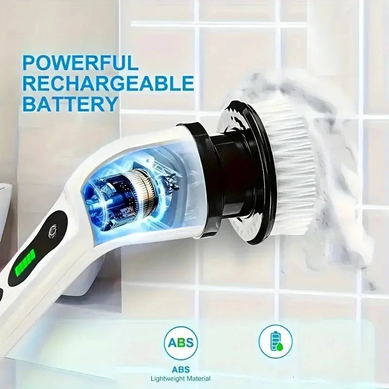 Claevo Electric Spin Scrubber — Removes Limescale, Grout & Soap Scum in Seconds