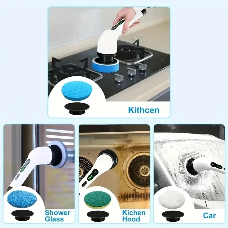 Claevo Electric Spin Scrubber — Removes Limescale, Grout & Soap Scum in Seconds